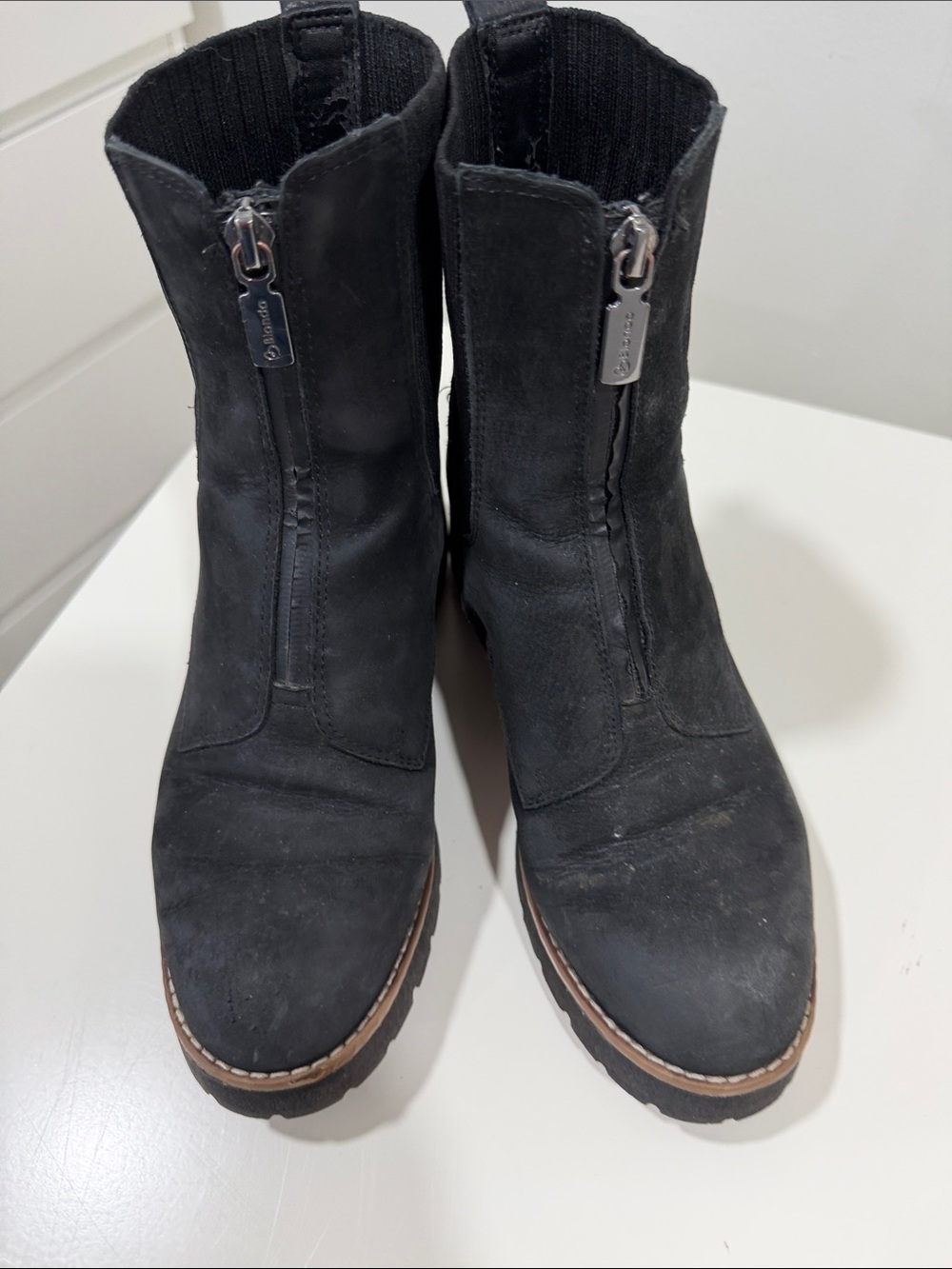 Blondo Black Mid-Calf Zip Winter Boots